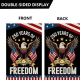 USA 250th Anniversary Garden Flag | Patriotic Eagle Freedom Yard Decor