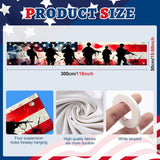 Thank You Veterans Banner | Patriotic Outdoor Yard Flag | 4th of July Memorial Day Decor