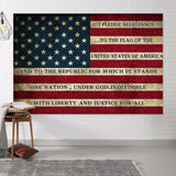 American Flag Photography Backdrop | USA Black Abstract Independence Day Studio Props | 7x5 Ft