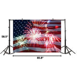American Flag Photography Backdrop 7x5 Ft | 4th of July Independence Day Party Decor | Memorial Day Events