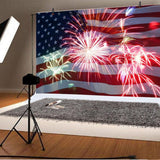 American Flag Photography Backdrop 7x5 Ft | 4th of July Independence Day Party Decor | Memorial Day Events