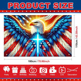 Patriotic Eagle American Flag Banner | Independence Day Holiday Party Decor