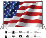 10x7 Ft American Flag Photography Backdrop | 4th of July Independence Day Patriotic Party Banner