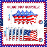 Patriotic Balloons: American Flag Stars, Red White Blue 4th of July Decor