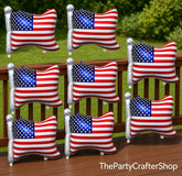 8PCS American Flag Balloons Patriotic USA Balloons 4th of July Independence Day Decorations