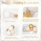 Eid ul Adha Balloon Arch Kit | Sand White Gold Confetti Fringe Curtain Backdrop