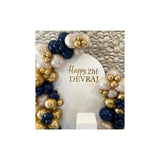 Eid Ul Adha Balloon Arch Kit | Royal Blue, Gold, White Party Garland Decor
