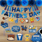 31PCS Happy Father's Day Decorations Set Banner Hanging Party Supplies for Home Celebration