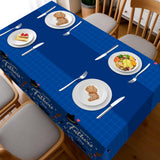 2 Pack Father's Day Tablecloths 54x108 Inch Disposable Plastic Party Table Covers