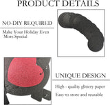 Happy Father's Day Black Glitter Banner Preassembled Flag Bunting Garland Party Decorations