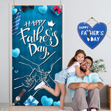 Happy Father's Day Door Cover Banner Photography Backdrop Porch Yard Party Decorations for Dad