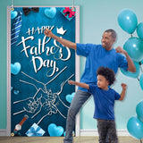 Happy Father's Day Door Cover Banner Photography Backdrop Porch Yard Party Decorations for Dad