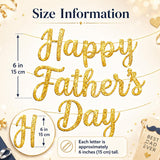 Happy Father's Day Glitter Script Banner Garland Hanging Decorations Photo Booth Party Backdrop