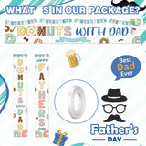 Donuts with Dad Father's Day Banner Set – "Dad Ever" Party Decorations
