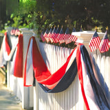 2 Pack American Flag Bunting Banner | Red White Blue Porch Decor (2 x 20 feet)