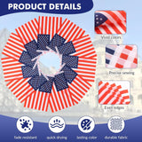 American Flag Banner, 30 Mini USA Flags, 33 Ft Patriotic Garland, 4th July Party