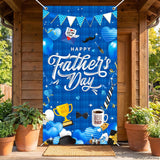 Happy Father's Day Door Cover Banner Indoor Outdoor Party Decorations for Dad Celebration