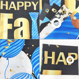 71x45 Inch Father's Day Backdrop Banner with Balloons Photo Booth Party Decorations for Dad