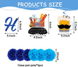 Father's Day Decoration Set Banner Backdrop Hanging Swirls Honeycomb Centerpieces Best Dad Ever Party Supplies