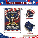 Patriotic Eagle Garden Flag | 250th Anniversary American Freedom Decor (12 x 18 inches)