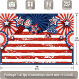 American Flag Photography Backdrop | Patriotic 4th of July Party Banner