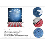 Patriotic Balloon Backdrop | 7x5 Ft American Flag Photo Booth Banner