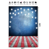 Patriotic Balloon Backdrop | 7x5 Ft American Flag Photo Booth Banner