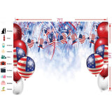 7x5 Ft Independence Day Fireworks Backdrop | American Flag Patriotic Photography Banner | 4th of July Party Decor