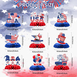 Patriotic Honeycomb Centerpieces | Red White Blue 4th of July Table Decor