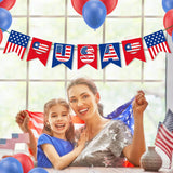 American Flag Banner Garland Patriotic Party Decorations 4th of July Veterans Day Decor