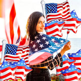 Patriotic Balloons: American Flag Stars, Red White Blue 4th of July Decor