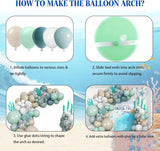 Under the Sea Balloon Garland Arch Kit: Ocean Theme Party Decorations