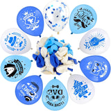 Happy Father's Day Blue Latex Balloons – Dad Party Decorations