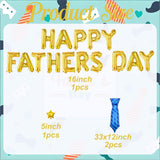 16 Inch Gold Happy Father's Day Balloon Banner Party Decorations for Dad