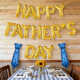 16 Inch Gold Happy Father's Day Balloon Banner Party Decorations for Dad