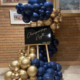 Navy Blue Gold Balloon Arch Garland Kit 120 Pcs Wedding Birthday Baby Shower Decor