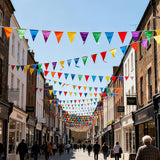 48 Pcs Rainbow Pennant Banner Colorful Triangle Bunting Flags Party Decor