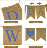 We Love Dad Burlap Father's Day Banner Flag Bunting Garland Party Decorations Photo Prop