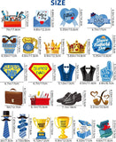 25PCS Father's Day Hanging Decorations Set Happy Dad's Day Banner & Ceiling Swirls Party Supplies