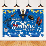 Father's Day Decoration Set Banner Backdrop Hanging Swirls Honeycomb Centerpieces Best Dad Ever Party Supplies