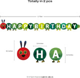 Hungry Caterpillar Birthday Banner, Fruit Garland, Bug Theme Party Decor