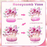 Women Birthday Centerpieces | Pink Purple Honeycomb Table Decor | Bridal Shower Wedding Party Decorations