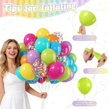 Summer Confetti Balloons | 12 Inch Colorful Latex Party Decor