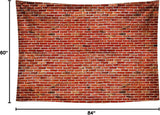 7x5ft Red Brick Wall Backdrop Rustic Texture Photo Background Party Decor