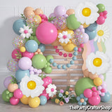 Daisy Balloon Arch Garland Kit | Pastel Flower Party Decor (168 Pc)