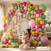Boho Wildflower Balloon Arch Kit | Spring Baby Shower Garden Party Decor