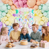 Pastel Rainbow Balloon Arch Garland Kit | Assorted Latex Party Decor