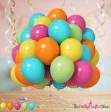 Tropical Balloons | Hot Pink, Orange, Teal, Yellow, Green Party Decor