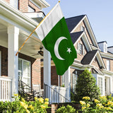 2 Pack Pakistan National Flag 3x5 Ft, Double Sided Outdoor Decor, Brass Eyelets
