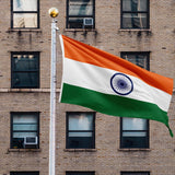 India Flag 3x5 Ft, Polyester Outdoor Banner, Fade Resistant, Brass Grommets